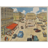 Tableau de géographie. 49-la rue de la grande ville. 50-la cité ouvrière.