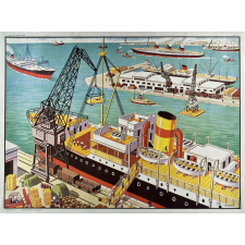 Tableau de vocabulaire : Série V3 : N°32- Sur le port. N°32bis- La mine.
