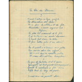 Cahier de chansons. 