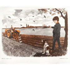 Tableaux de langage. Série IM 3 - n° 39a : Labour à la charrue (l'enfant regarde). n° 40a : Le cerf-volant (l'envol). 