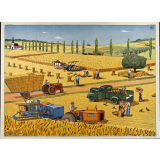 Tableau d'élocution. La moisson. La rivière en été.
