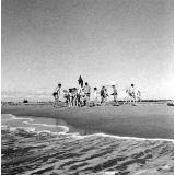 Ligue française de l'Enseignement : camp familial de vacances, la plage