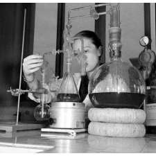 Faculté de sciences : les travaux pratiques en chimie.