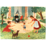 Tableau mural. Images de la vie. 105. Les premiers pas (Série n°22).