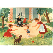 Tableau mural. Images de la vie. 105. Les premiers pas (Série n°22).