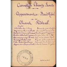 Carnet de scoutisme et de chants scouts. 