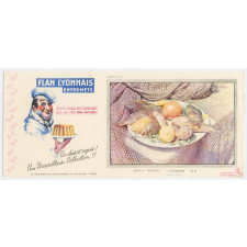 Buvard publicitaire. La Bouillabaisse. Flan Lyonnais Entremets. Série A N°21.
