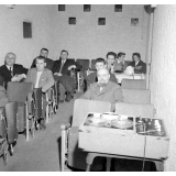 Enseignement audio-visuel. Une salle de projection.