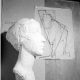 Mairie du XIVe arrondissement : exposition de travaux d'élèves. La sculpture.