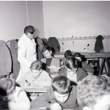 Ecole primaire de garçons, rue Robert Estienne à Paris : un exercice de mathématiques