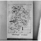 Ecole normale de garçons de Melun  : carte murale de la bibliothèque circulante