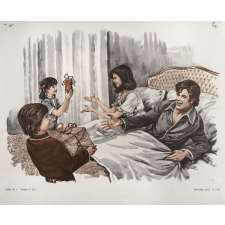Tableaux de langage. Série IM 3 - n° 45a : Les cadeaux des enfants à leurs parents. n° 46a : Les sports d'hiver.
