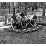 Colonie sanitaire de Montboissier : coin d'une équipe