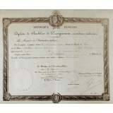Diplôme de Bachelier de l'Enseignement secondaire moderne.