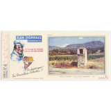 Buvard publicitaire. Oratoire au pied de la Sainte-Baume. Flan Lyonnais Entremets. Série A N°4.  