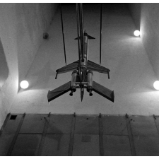 Ecole Nationale Supérieure de Mécanique et Aérotechnique : essai de maquette dans la soufflerie.