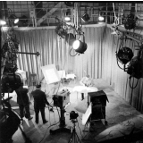 Enseignement audiovisuel : le plateau d'enregistrement d'une émission.