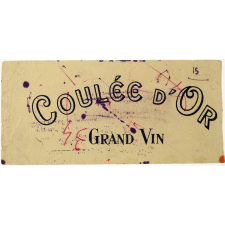 Buvard publicitaire. Coulée d'Or. Grand Vin. 
