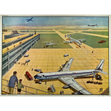 Tableau de vocabulaire. N°20bis- Les travaux publics. N°21- En avion.