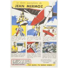 Buvard publicitaire. Le destin exemplaire de Jean Mermoz. 