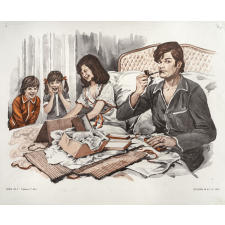 Tableaux de langage. Série IM 3 - n° 45c : Les cadeaux des enfants à leurs parents. n° 46c : Les sports d'hiver. 