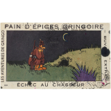 Buvard publicitaire. Pain d'épices Gringoire. Echec au chasseur - n°2. 