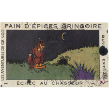 Buvard publicitaire. Pain d'épices Gringoire. Echec au chasseur - n°2.