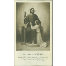 Image religieuse. Image de première communion. 