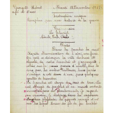 Cahier de roulement / Ecole de Quièvrecourt.