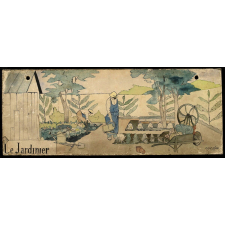 Tableau mural. Le jardinier. 