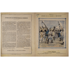 La Reine visite les retranchements de Tananarive - Épisodes de la guerre à Madagascar n°4.