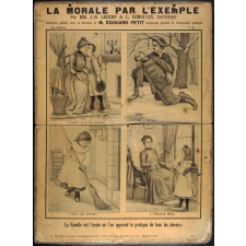 La Morale par l'exemple. N°2- Les Enfants : La famille est l'école où l'on apprend la pratique de tous les devoirs.