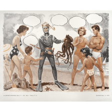Le Langage spontané. Tableau 15- Chute dans la rue. Tableau 16- A la plage.