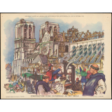 Construction d'une cathédrale au XIIIe siècle. 
