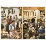 Tableaux d'élocution CE. 3ème. 15- Chez le boucher. 16- Chez la couturière. 