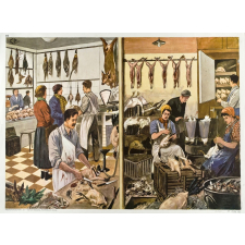Tableaux d'élocution CE. 3ème. 15- Chez le boucher. 16- Chez la couturière.