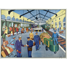 Tableau de vocabulaire. N°19- A la gare. N°20- Sur la route.