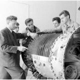 Centre d'instruction et de perfectionnement d'Air France : Test sur une turbine