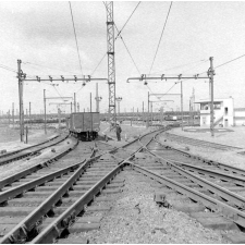Gare de triage. Les aiguillages.