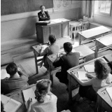 Cours secondaire : la classe et l'enseignant. 