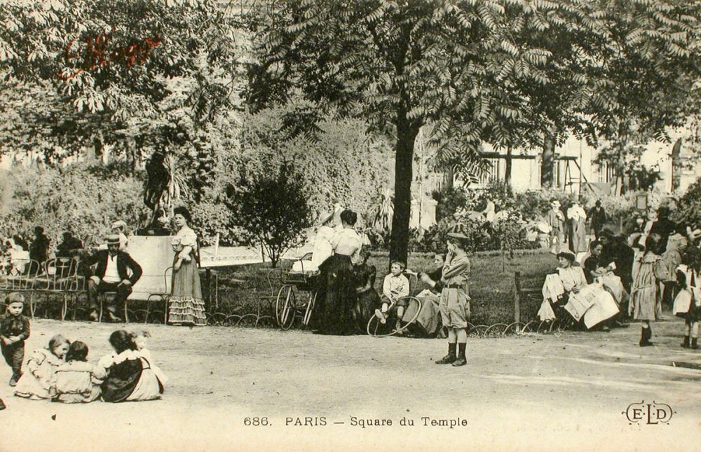 686 - Paris - Square du Temple.