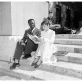 Vie étudiante à Paris : la cour de la Sorbonne, étudiants