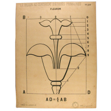 Le Dessin Au Certificat d'Études Primaires. Pl 20. Fleuron.