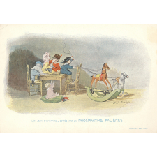 Carte réclame. Phosphatine Falières. En voyage. 