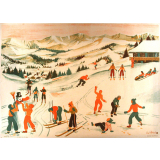 Tableau mural. Images de la vie. 10. La montagne sous la neige (Série n°3).