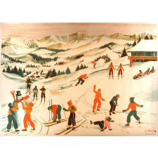 Tableau mural. Images de la vie. 10. La montagne sous la neige (Série n°3).