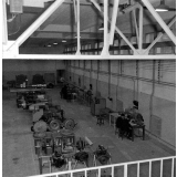 Ecole Nationale Supérieure de Mécanique et Aérotechnique : vue générale sur le hall des machines thermiques.