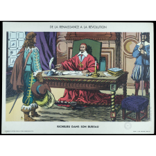 Tableaux muraux. N°20- Richelieu dans son bureau. N°24- Première réunion des États-Généraux.