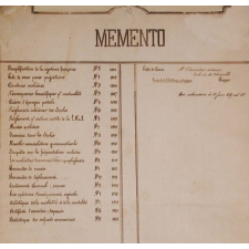Memento pour le prêt de livres. 