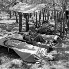 Ligue française de l'Enseignement : camp familial de vacances, la sieste